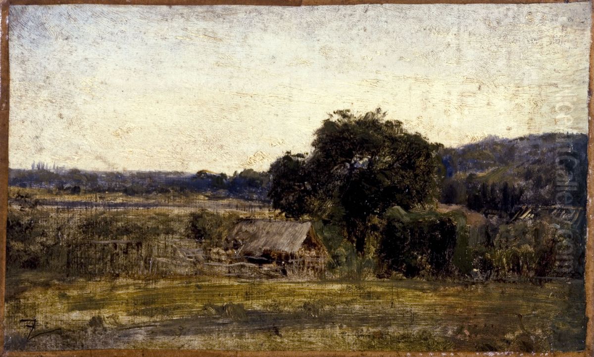 La chaumiere Oil Painting by Felix Ziem