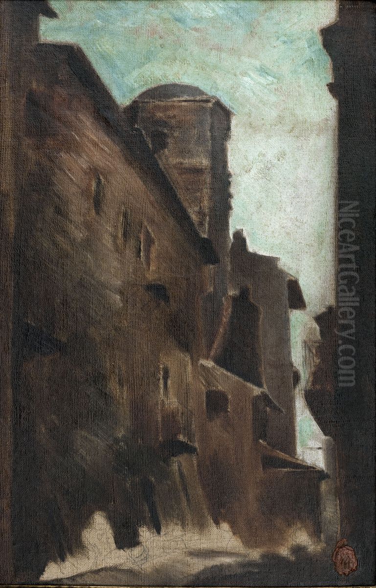 Une rue Oil Painting by Jean-Baptiste Carpeaux