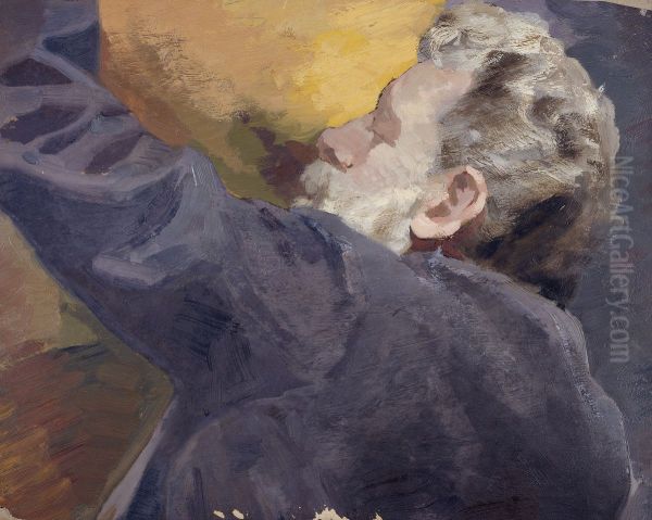 Roll peignant Oil Painting by Alfred Philippe Roll