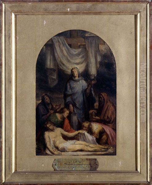 Esquisse pour la chapelle de la Compassion de l'eglise Saint-Roch : 