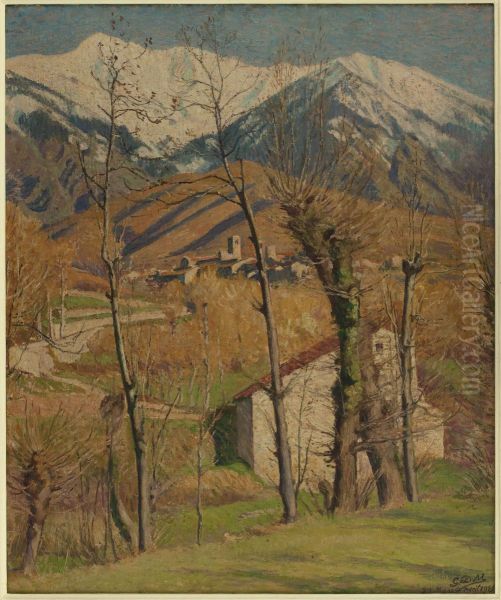 Le Canigou en hiver Oil Painting by George-Daniel de Monfreid