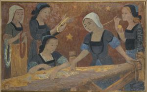 La tapisserie (les cinq tisseuses) La tapisserie (les cinq tisseuses)
