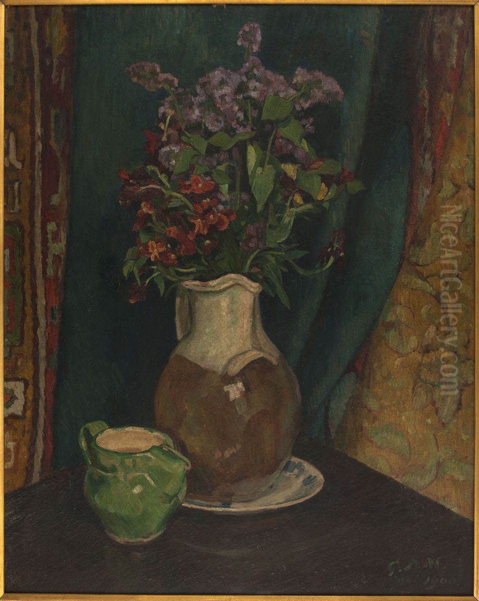 Nature morte aux giroflees Oil Painting by George-Daniel de Monfreid