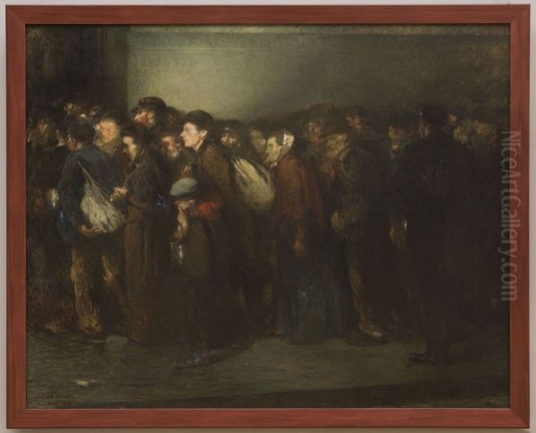Soup of the poor Oil Painting by Jules Adler