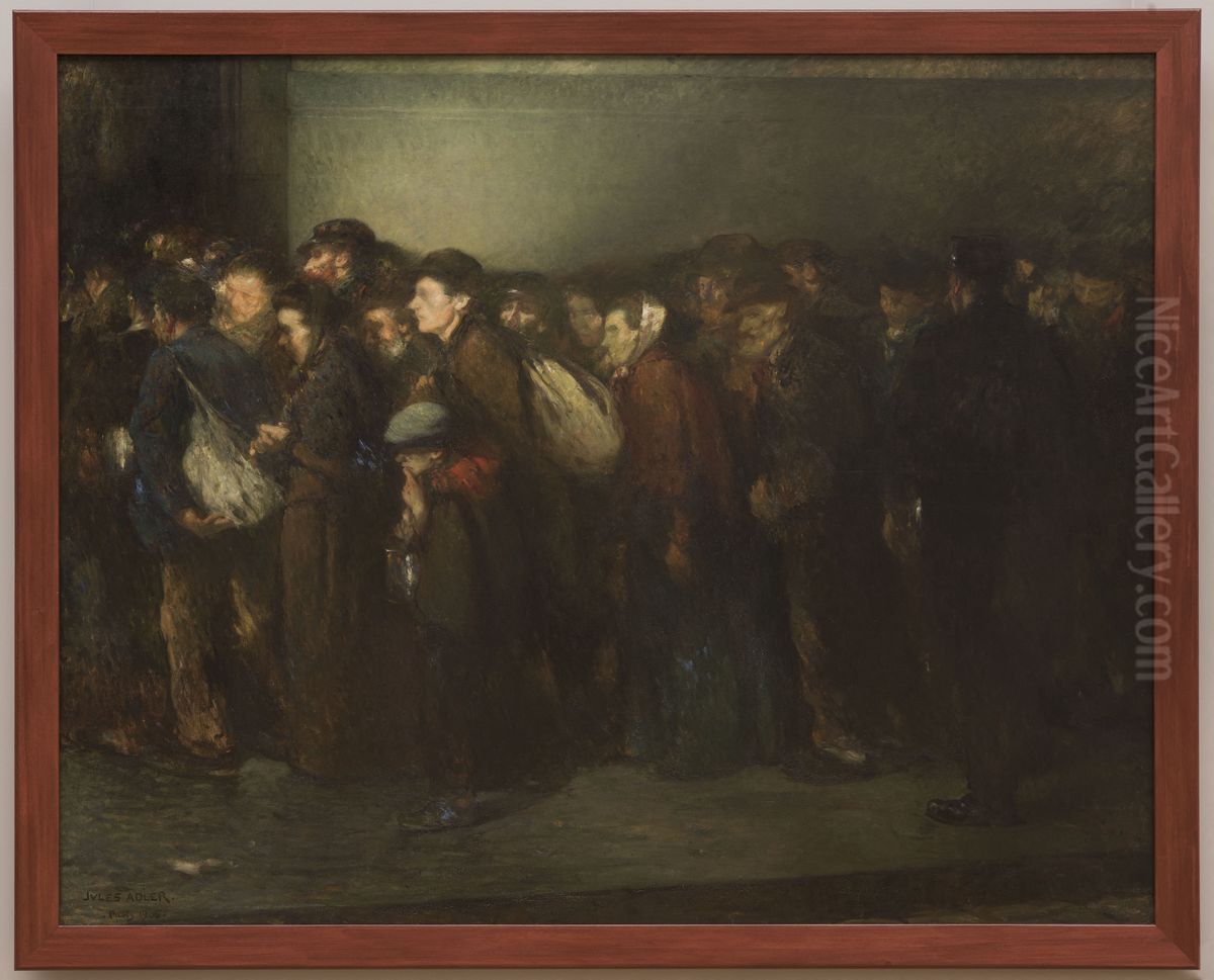 La soupe des pauvres Oil Painting by Jules Adler