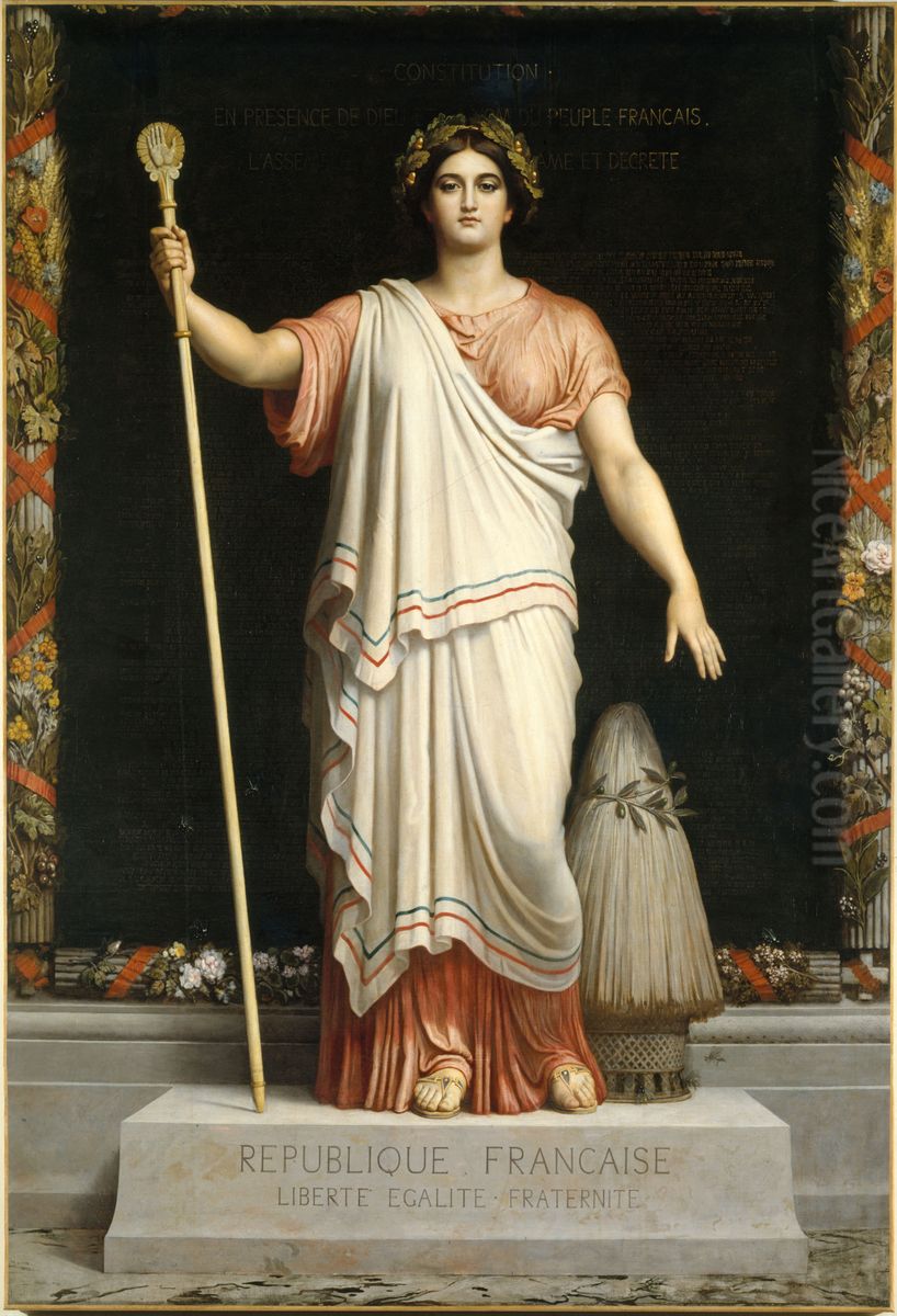 La Republique Oil Painting by Dominique Papety