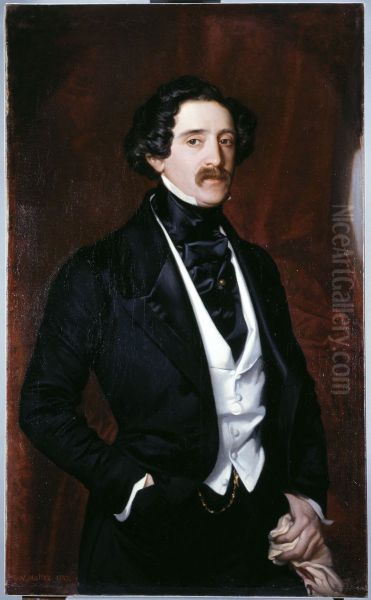 Portrait d'Edouard Caillard Oil Painting by Victor Mottez