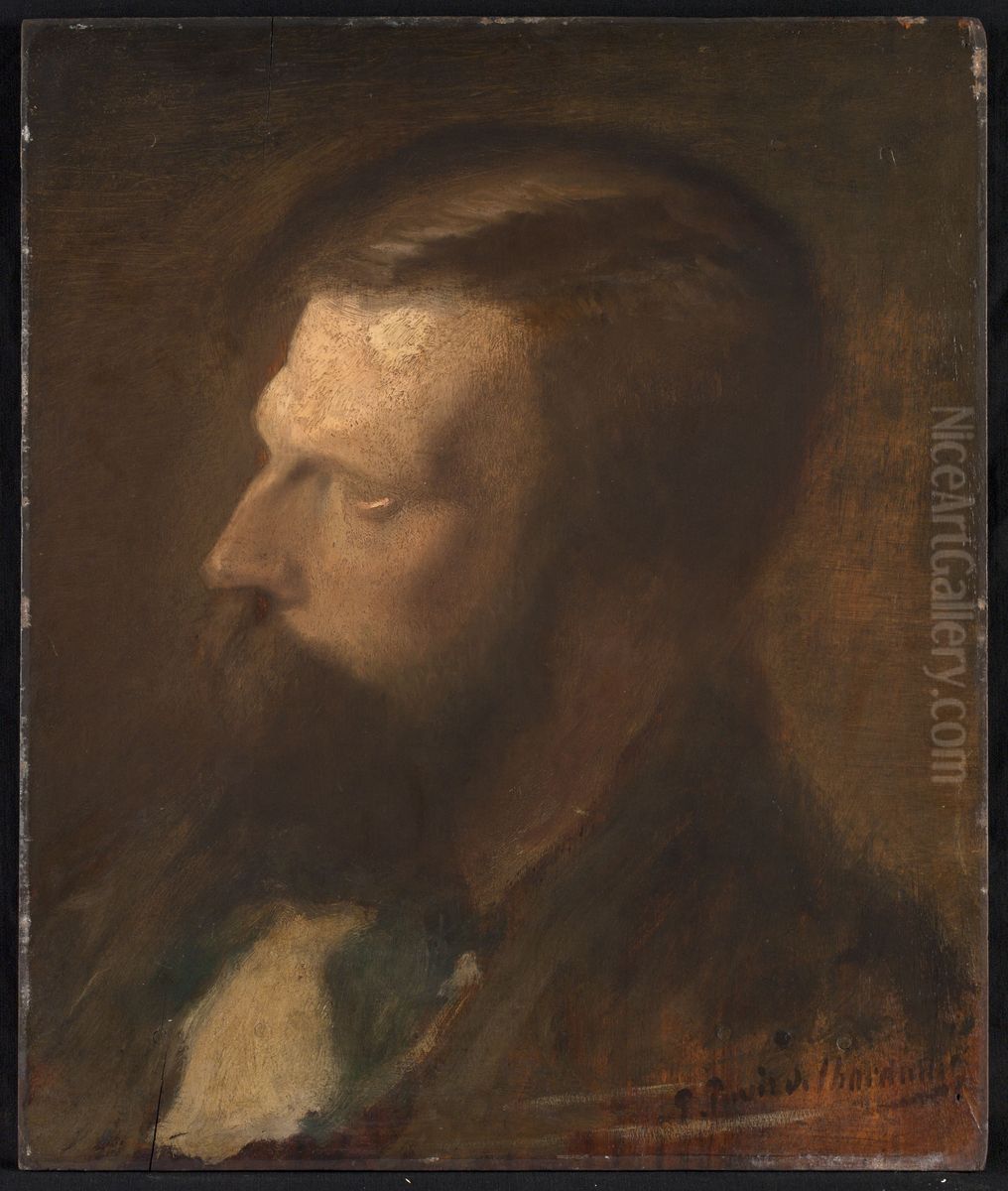 Portrait d'homme Oil Painting by Pierre Puvis de Chavannes