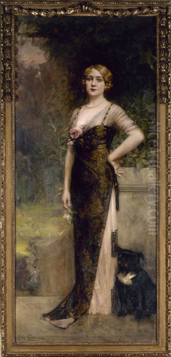 Portrait de Madame Jean Maillard-Norbert Oil Painting by Leon Comerre