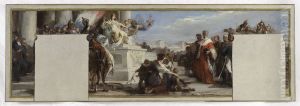Esquisse pour la salle du Conseil de la mairie de Pantin : La Loi Esquisse pour la salle du Conseil de la mairie de Pantin : La Loi