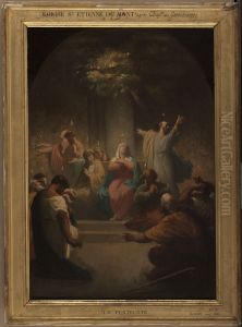 Esquisse pour l'eglise Saint-Etienne-du-Mont : La Pentecote
