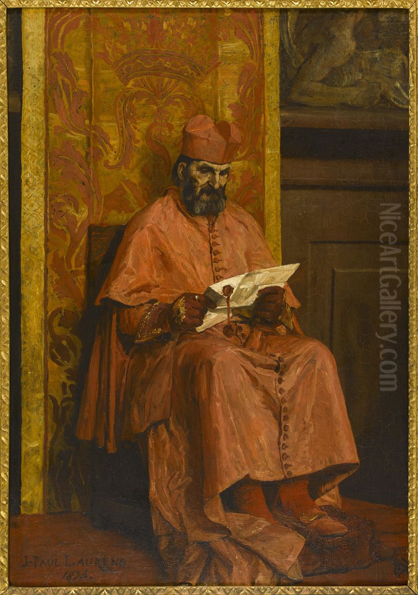 Le Cardinal Oil Painting by Jean-Paul Laurens