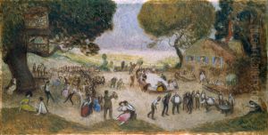 Esquisse pour l'Hotel de Ville de Paris : Fete champetre