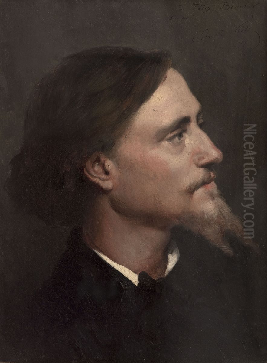 Joseph Felix Bouchor Oil Painting by Andre Gill