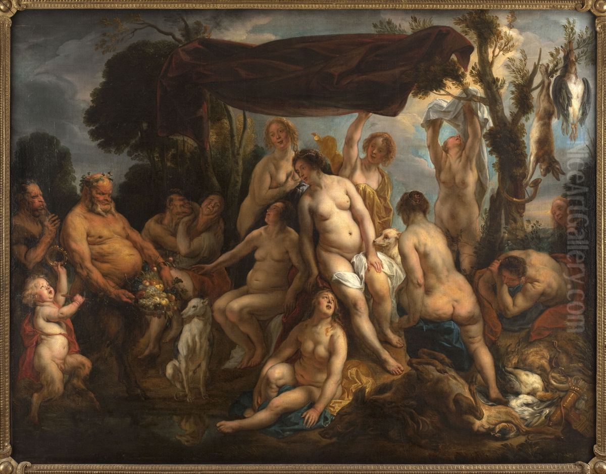 Le Repos de Diane Oil Painting by Jacob Jordaens