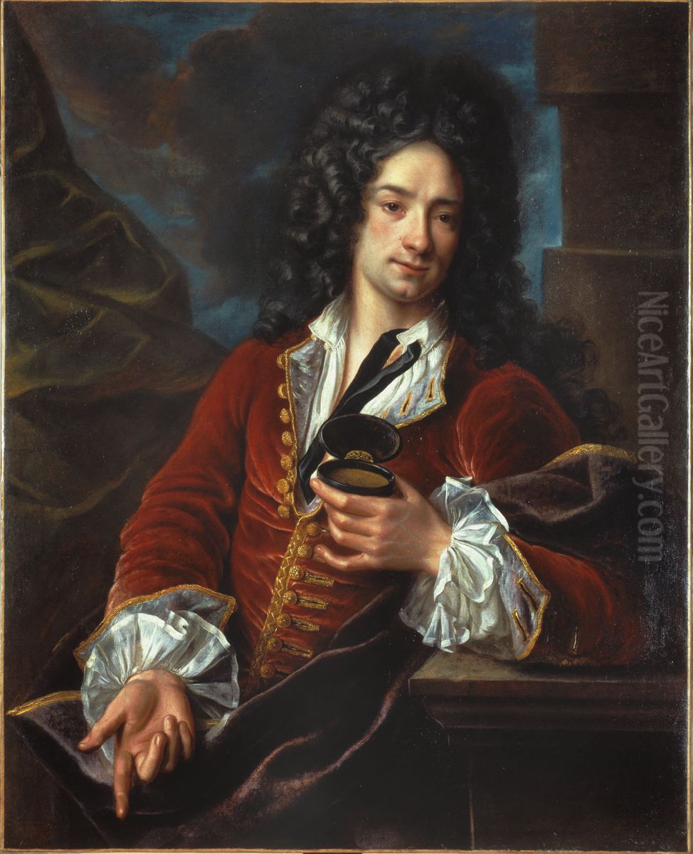 Gentilhomme prisant du tabac Oil Painting by Alexis-Simon Belle