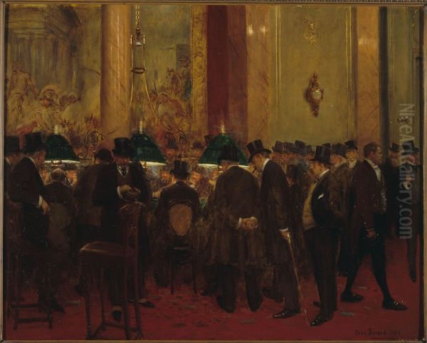Au cercle Oil Painting by Jean Beraud