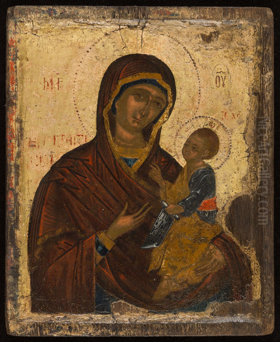 Vierge a l'Enfant Portaitissa Oil Painting by Greece