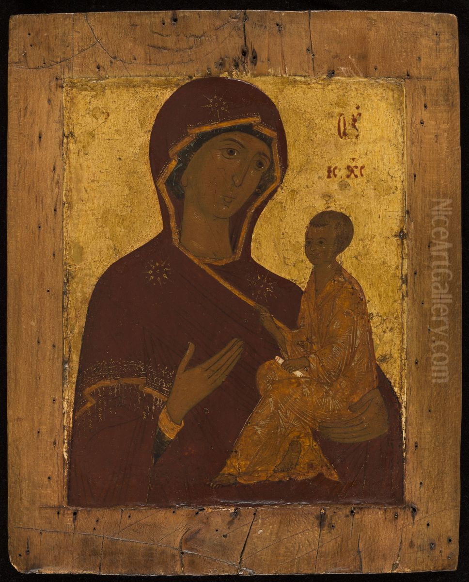 La Mere de Dieu de Tikhvine Oil Painting by Moscow