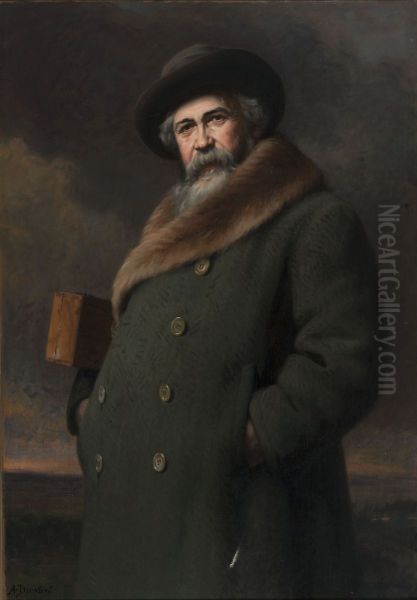 Portrait d'Adrien Demont Oil Painting by Albert Pierre Dawant