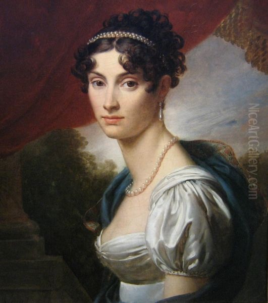 <<Portret knagini M.V.Kocubej. 1809>> Oil Painting by Francois Gerard