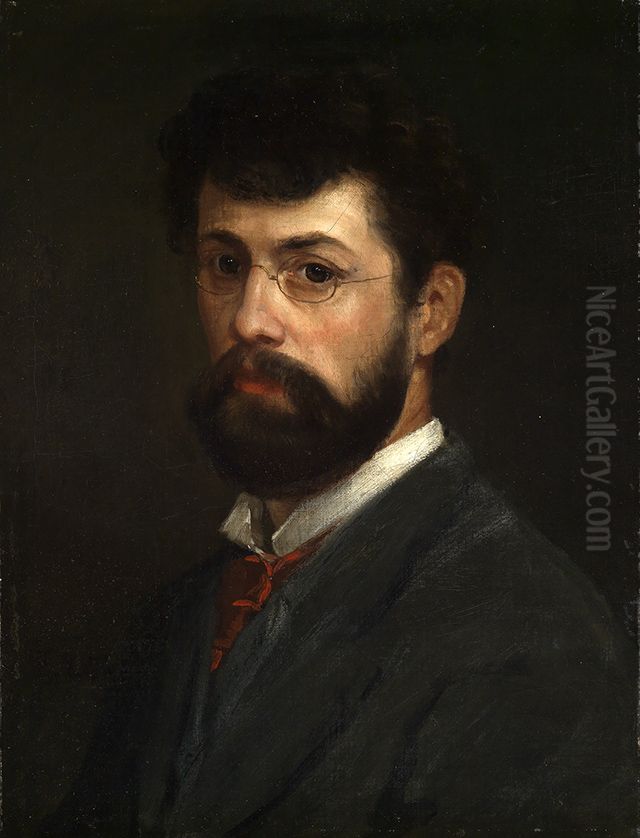 Selbstbildnis Oil Painting by Albert Lang