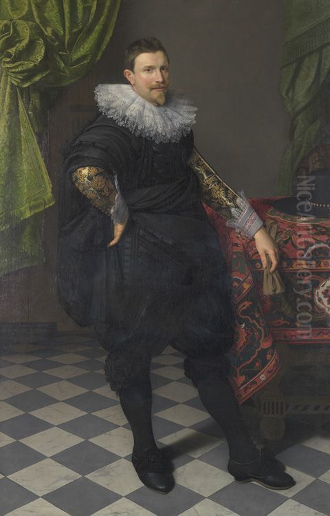 Bildnis eines Mannes Oil Painting by Nicolaes Eliaszoon Pickenoy