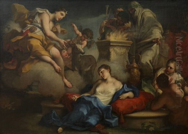 Die Opferung der Iphigenie Oil Painting by Antonio Balestra
