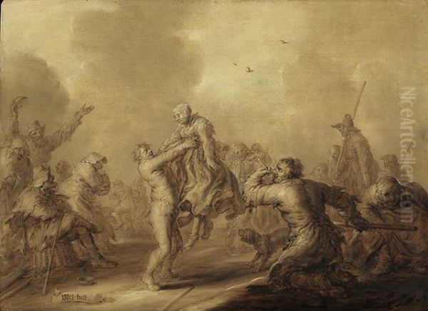 'Lust' Oil Painting by Adriaen van de Venne