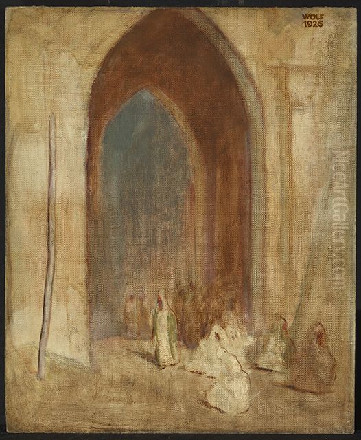 An der Zitadelle in Kairo Oil Painting by Gustav Wolf