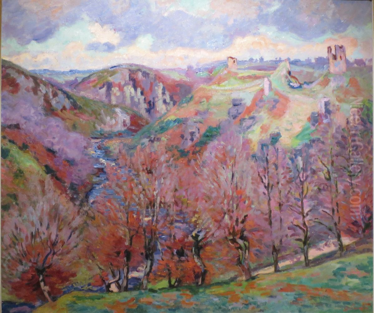 Paysage aux ruines Oil Painting by Armand Guillaumin