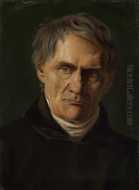 Bildnis eines alteren Herrn Oil Painting by Anselm Friedrich Feuerbach