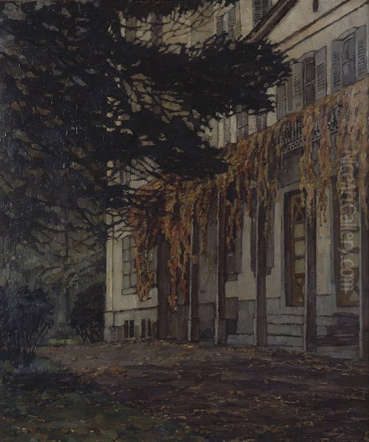 Schloss Hemsbach bei Weinheim Oil Painting by Alice Trubner