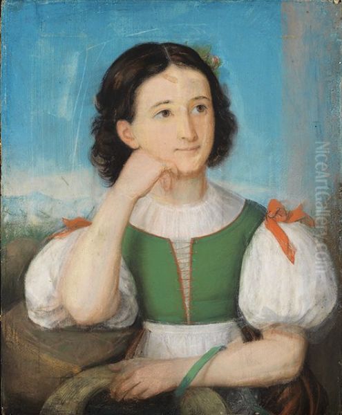 Bildnis eines Madchens Oil Painting by Marie Ellenrieder