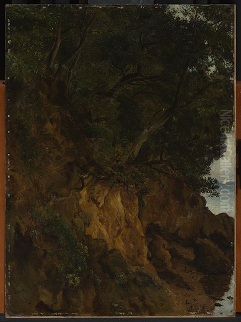 Ufer bei Lerici Oil Painting by Albert Lang