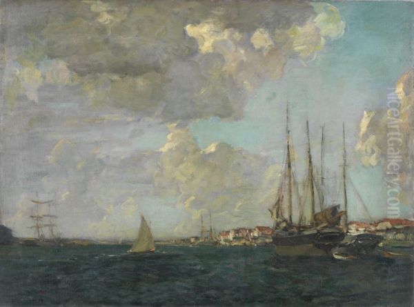 Sommertag Oil Painting by Ulrich Hubner