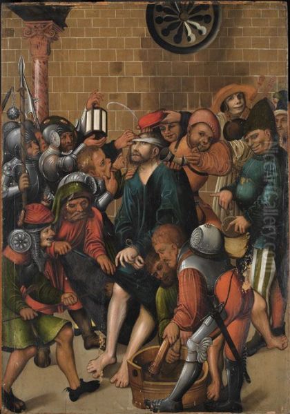 Die Verspottung Christi Oil Painting by Lucas Cranach the Elder
