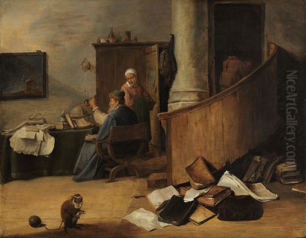Der Arzt Oil Painting by David Teniers the Younger