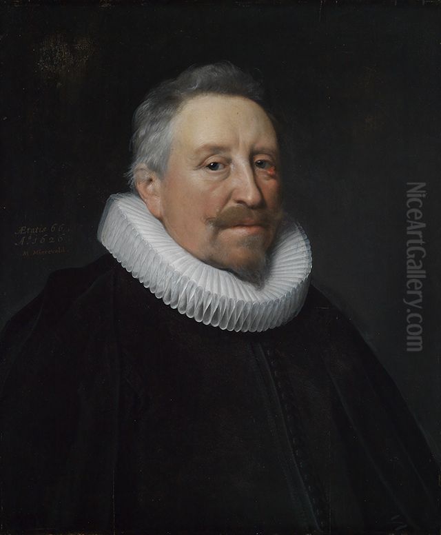 Portrait of an old man Oil Painting by Michiel Jansz. van Mierevelt