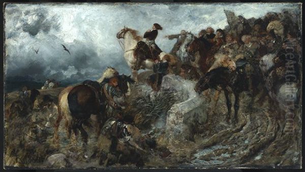 Der Grosse Kurfurst vor der Schlacht bei Fehrbellin Oil Painting by Ferdinand Keller