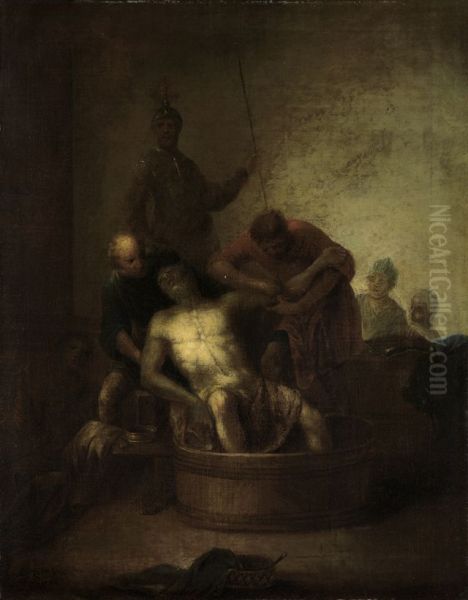 The death of philosopher Seneca Oil Painting by Johannes Zick