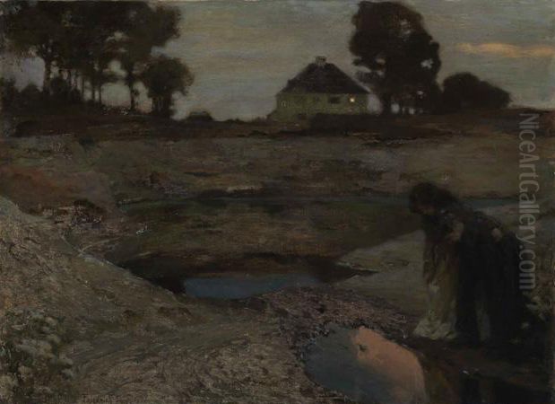 Dammerung Oil Painting by Friedrich Fehr