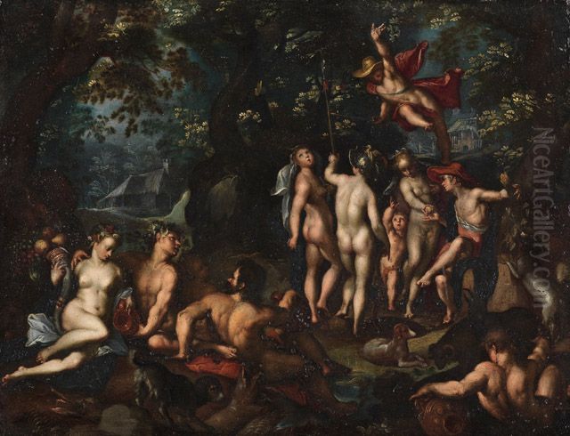 Das Urteil des Paris Oil Painting by Joachim Wtewael (Uytewael)