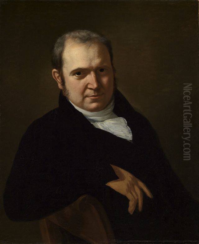 Selbstbildnis Oil Painting by Philipp Jakob Becker