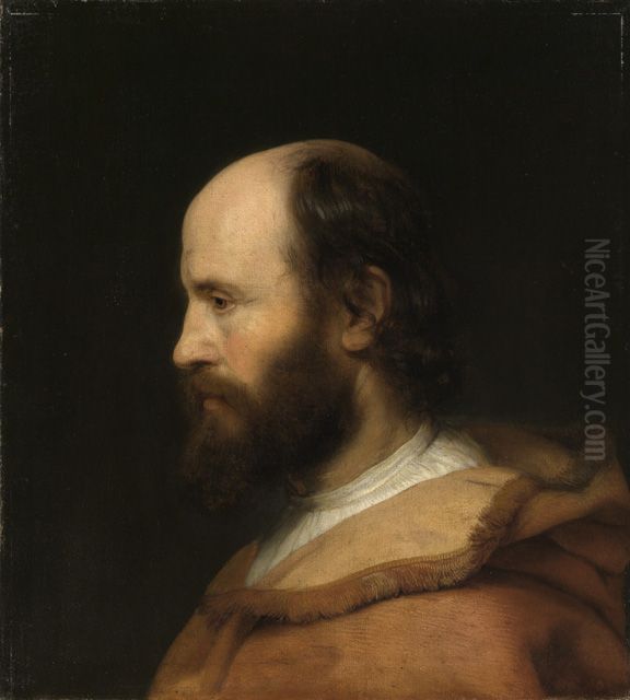 Bildnis eines bartigen Mannes Oil Painting by Johann Ulrich Mayr