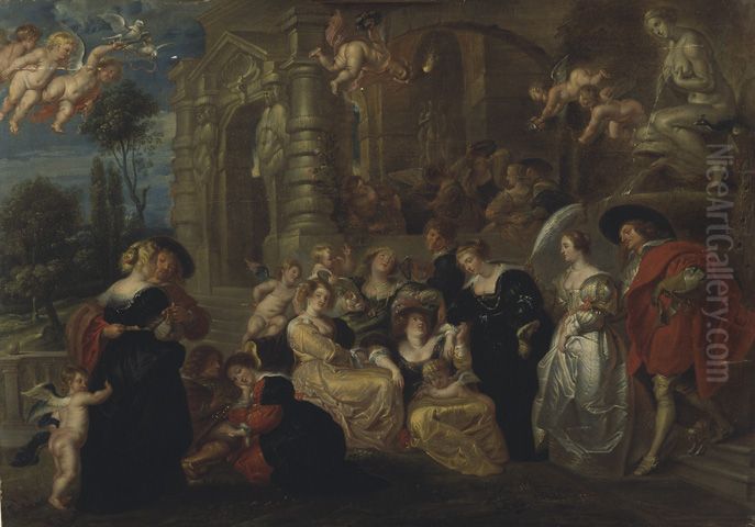 The Garden of Love Oil Painting by (studio of) Rubens, Peter Paul