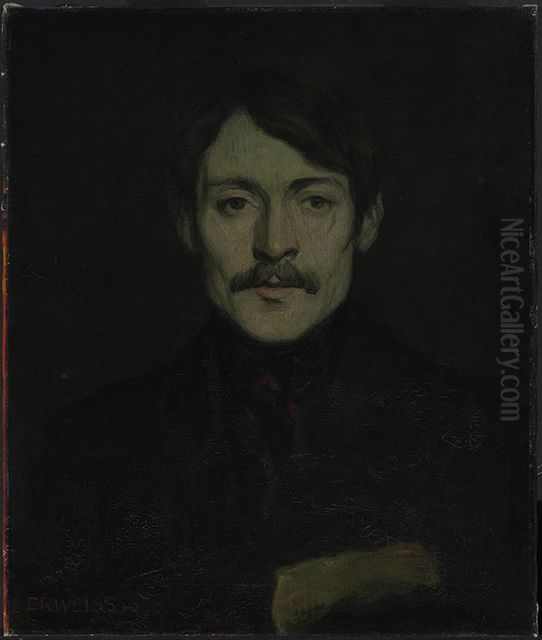 Bildnis des Malers Carl Hofer Oil Painting by Emil Rudolf Weiss