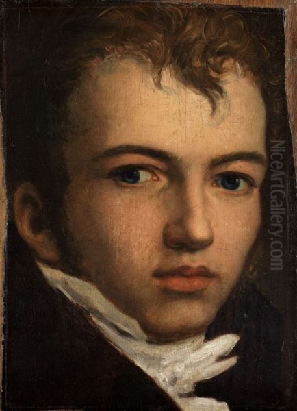 Bildnis des Malers Johann Carl Eggers Oil Painting by Johann Friedrich Overbeck