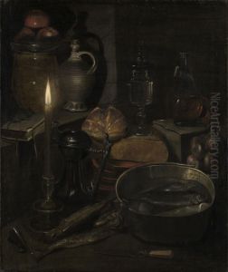 Vorratskammer bei Kerzenlicht Vorratskammer bei Kerzenlicht