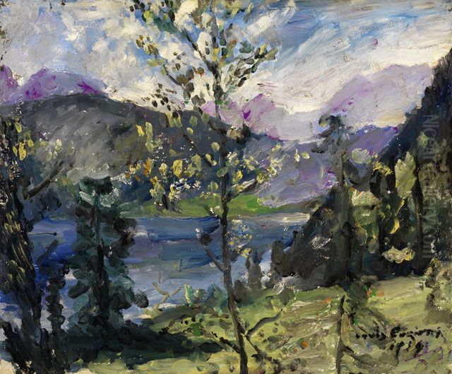 Landscape at the Walchensee Oil Painting by Lovis (Franz Heinrich Louis) Corinth